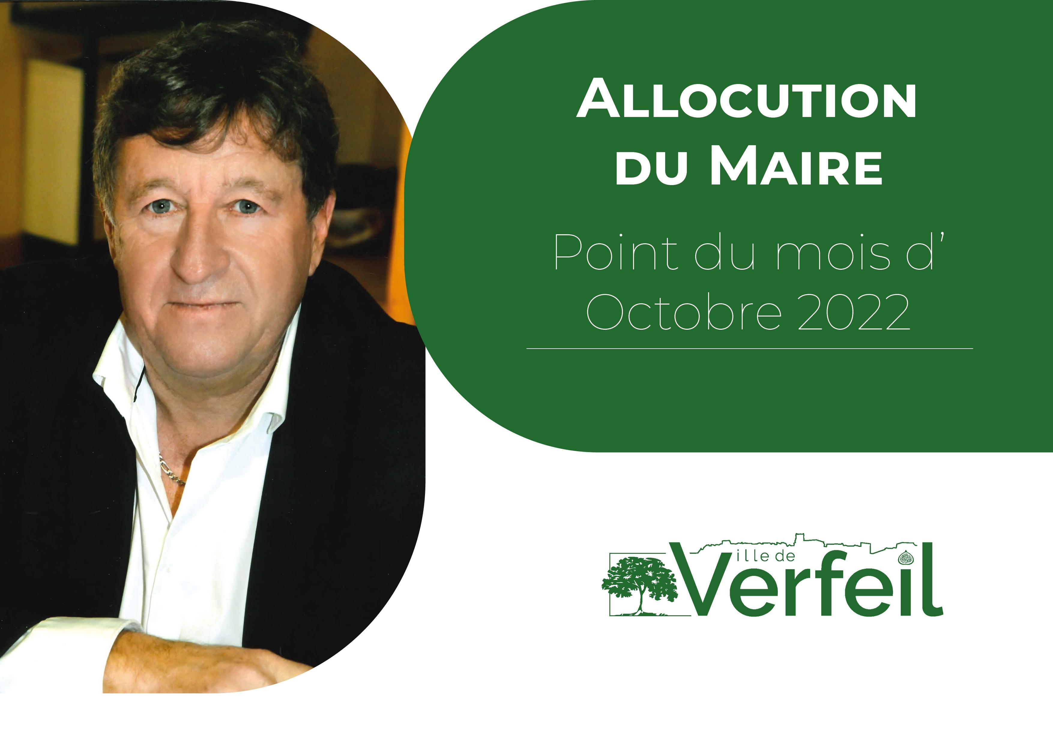 alllocution du maire octobre 2022