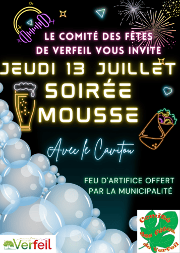 Soirée mousse et feu d'artifice Image 1