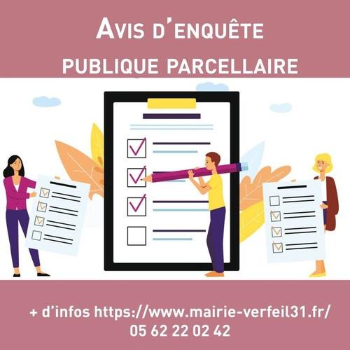 Avis d'enquête Parcellaire Image 1