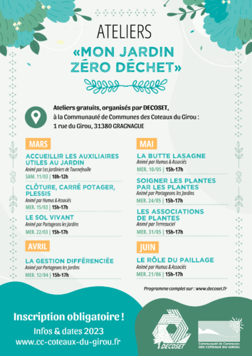 Ateliers Mon jardin zéro déchet