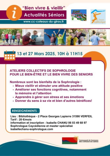 Ateliers de sophrologie pour les seniors Image 1