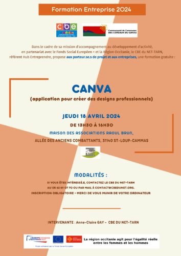 Information CANVA pour les acteurs économiques Image 1
