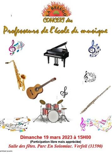 Concert des Professeurs de l’école de musique Image 1