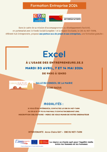 Formation pour les acteurs économiques Excel Image 1