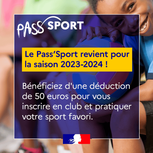 Pass Sport - une aide à la pratique sportive Image 1