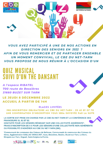 Quiz musical et thé dansant Image 1