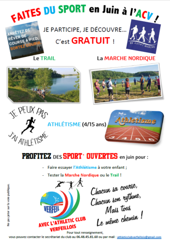 Faites du sport à l'ACV Image 1
