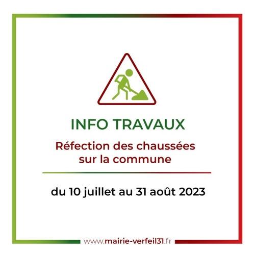 Travaux été 2023